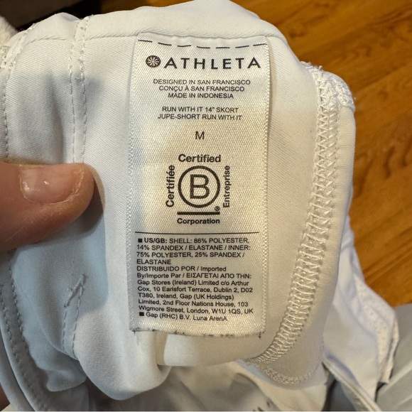 Athleta White “Run with It” Skort - Picture 5 of 5